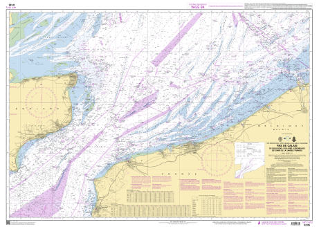 French Chart - 6735 Pas de Calais - De Boulogne-sur-Mer à Zeebrugge - Estuaire de la Tamise (Thames)
