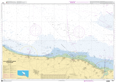 French Chart - 7421 De la Pointe de La Percée à Ouistreham